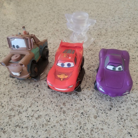 CARS DISNEY INFINITY LOT 4 Bundle Figure Characters+Crystal - Picture 2 of 9